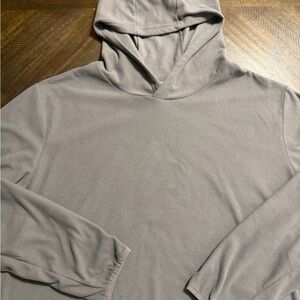 Gray Men's Banded Hoodie